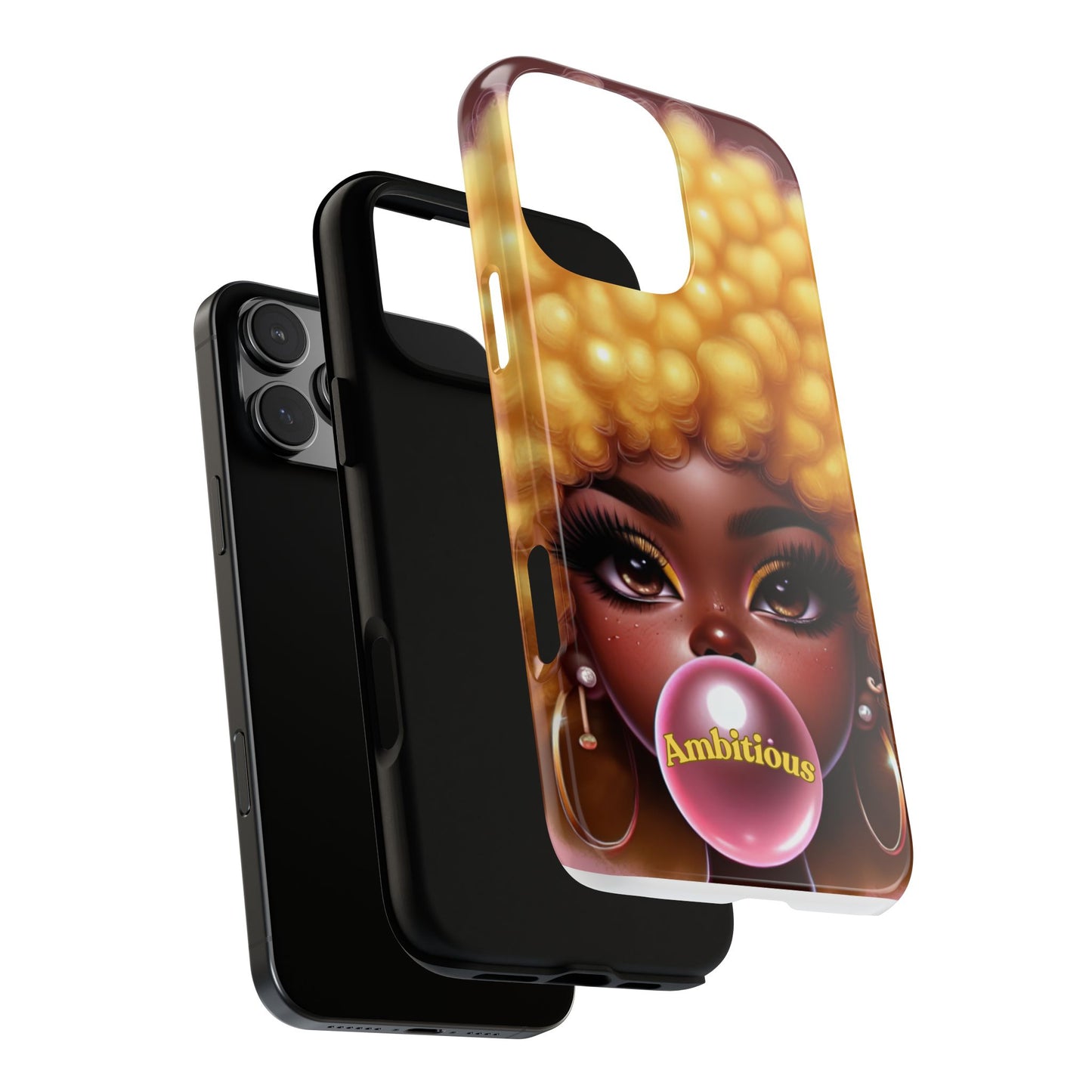Ambitious Afro bubblegum iPhone Case - Tough Cases for Bold Expression