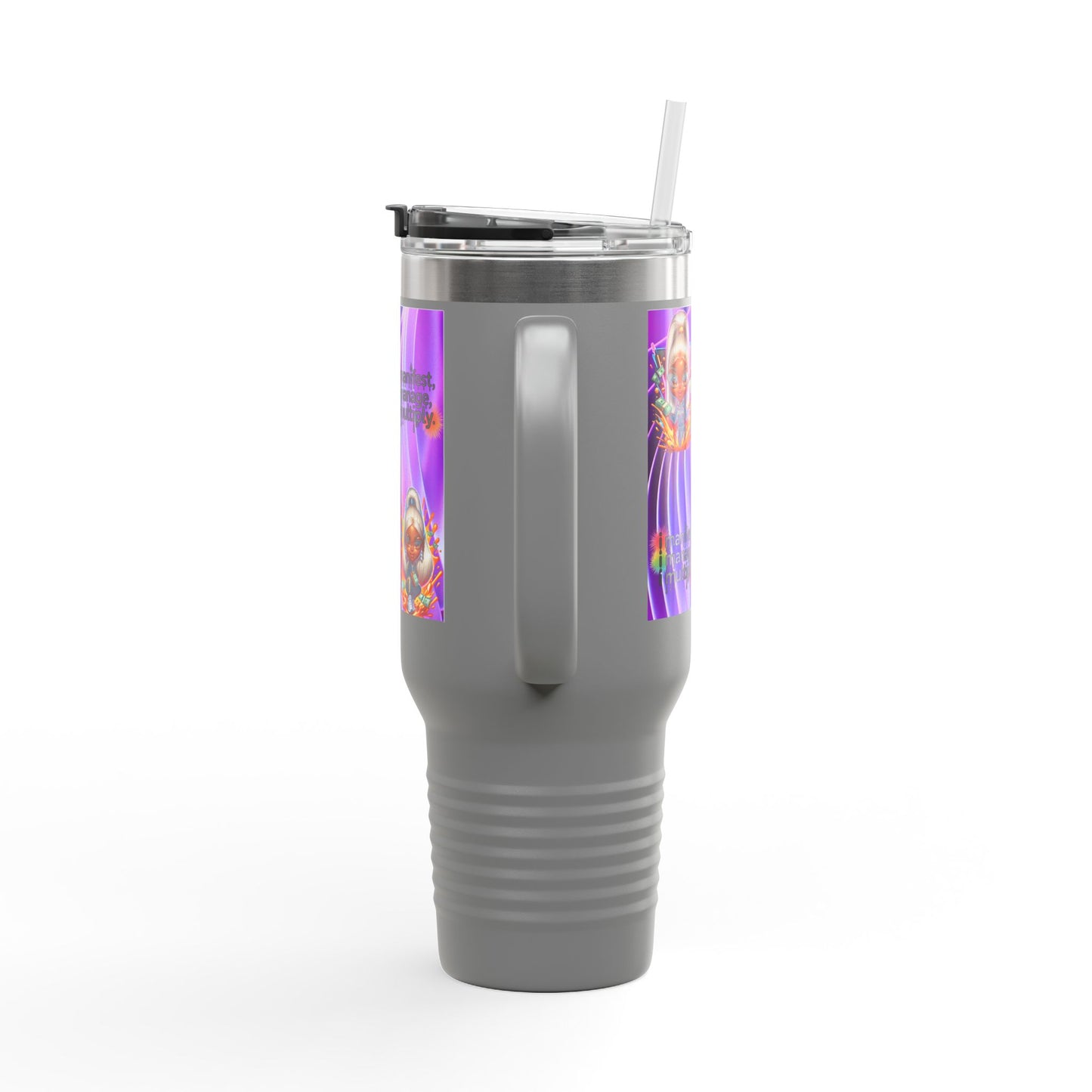 Colorful Insulated Travel Mug - Perfect for Coffee, Tea, and Smoothies, Motivational Gift for Friends, Stylish On-the-Go Cup
