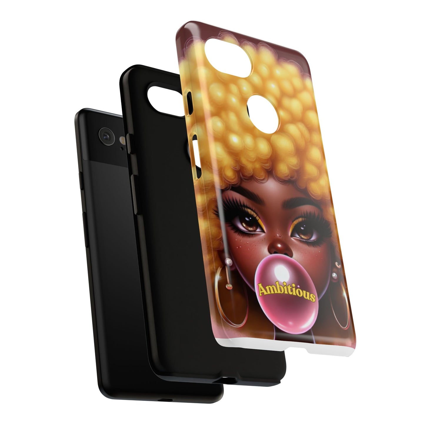 Ambitious Afro bubblegum iPhone Case - Tough Cases for Bold Expression