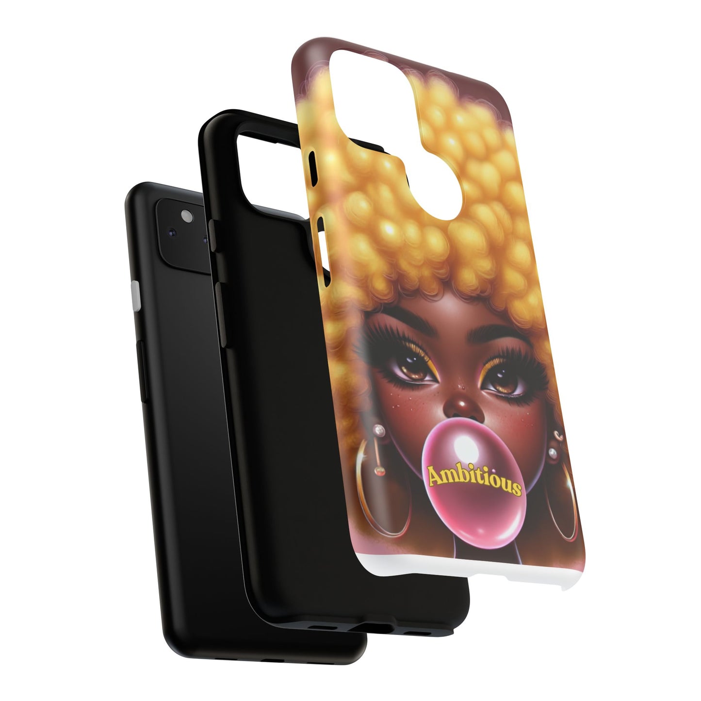 Ambitious Afro bubblegum iPhone Case - Tough Cases for Bold Expression