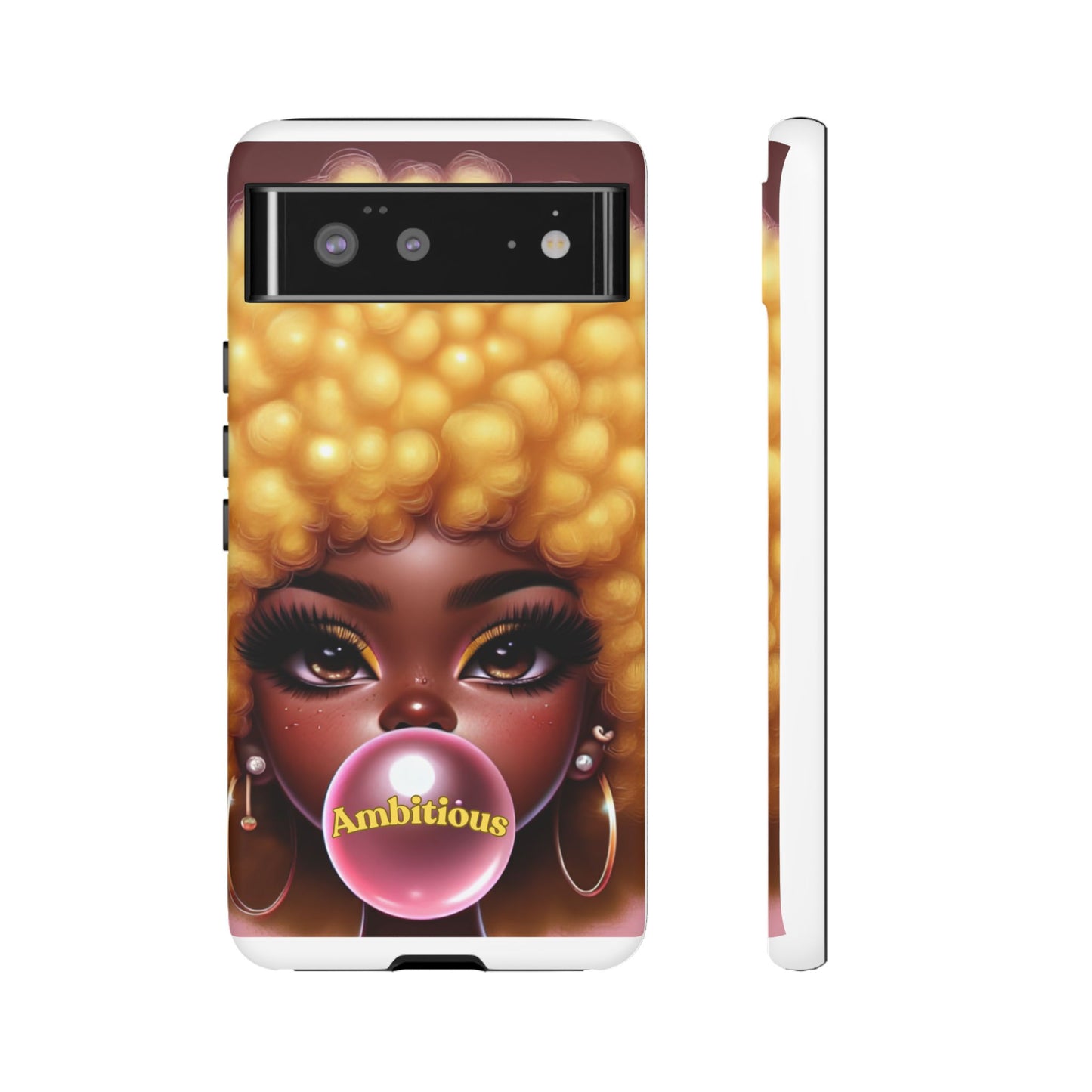 Ambitious Afro bubblegum iPhone Case - Tough Cases for Bold Expression