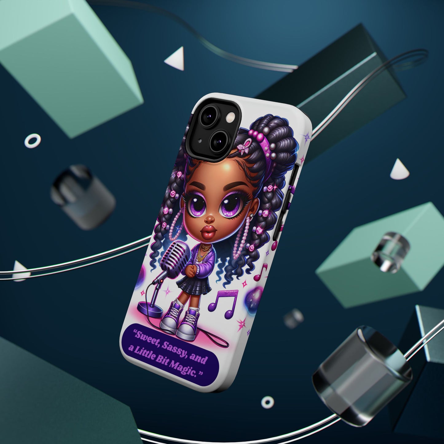 Sweet Sassy Magic Magnetic Tough Case - Cute Phone Cover for Teen Girls