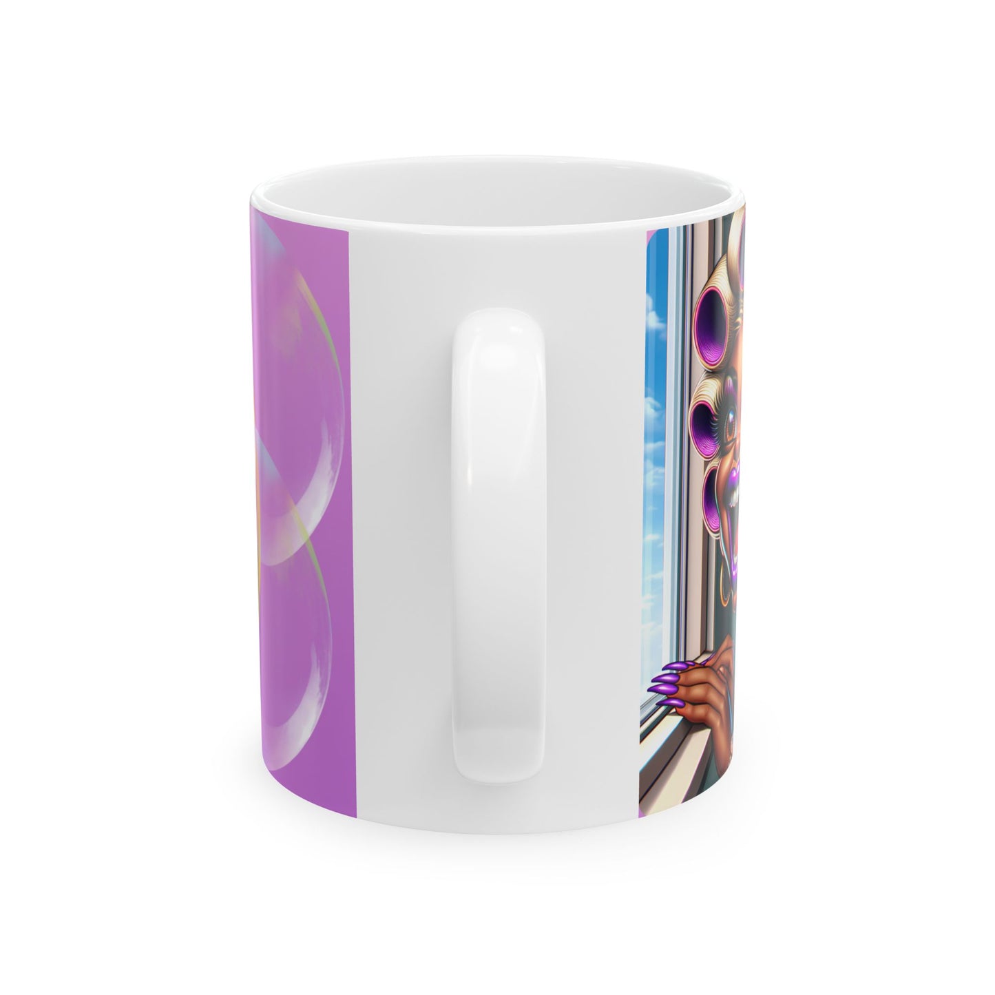 Sassy Ceramic Mug - "Minding Your Business" Design | Perfect for Coffee Lovers & Friends