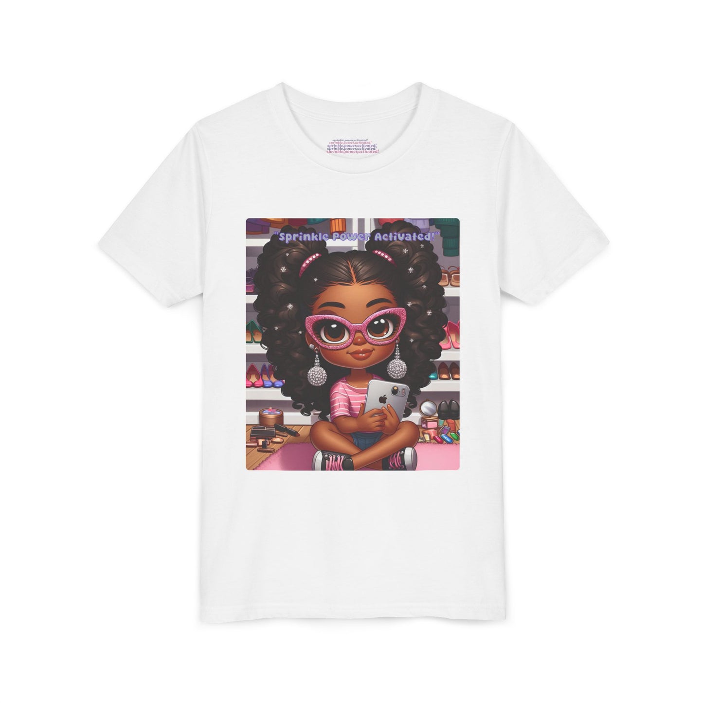 Cute Kids' Tee - 'Sprinkle Power Activated!' Graphic T-Shirt