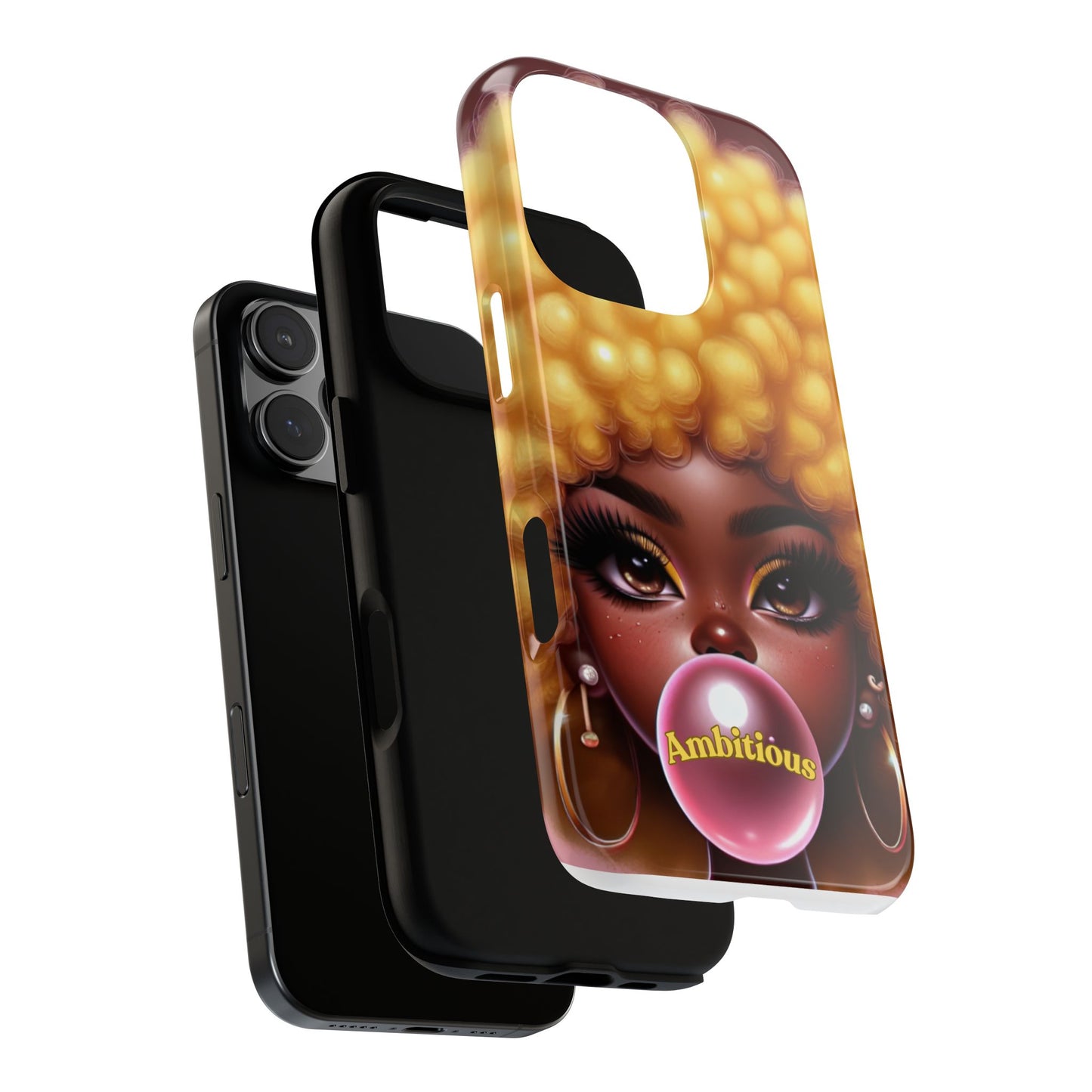 Ambitious Afro bubblegum iPhone Case - Tough Cases for Bold Expression