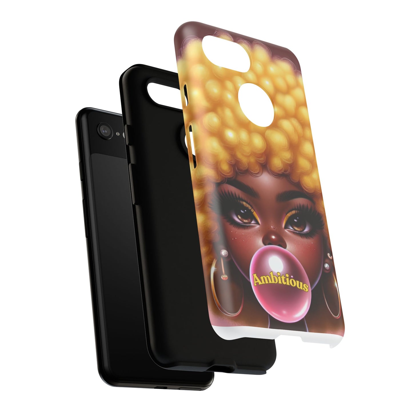 Ambitious Afro bubblegum iPhone Case - Tough Cases for Bold Expression