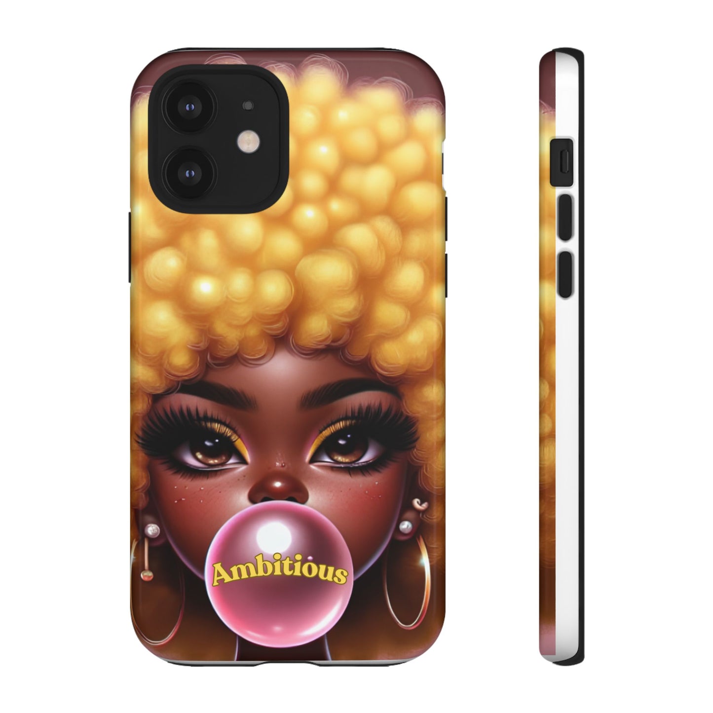 Ambitious Afro bubblegum iPhone Case - Tough Cases for Bold Expression