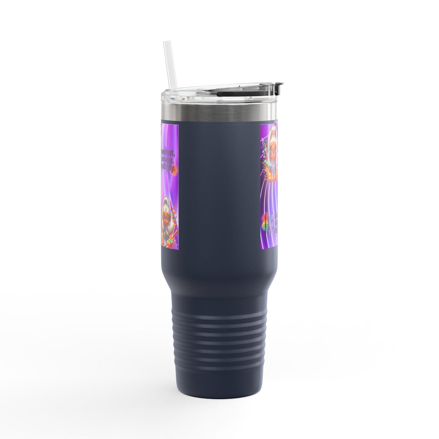 Colorful Insulated Travel Mug - Perfect for Coffee, Tea, and Smoothies, Motivational Gift for Friends, Stylish On-the-Go Cup