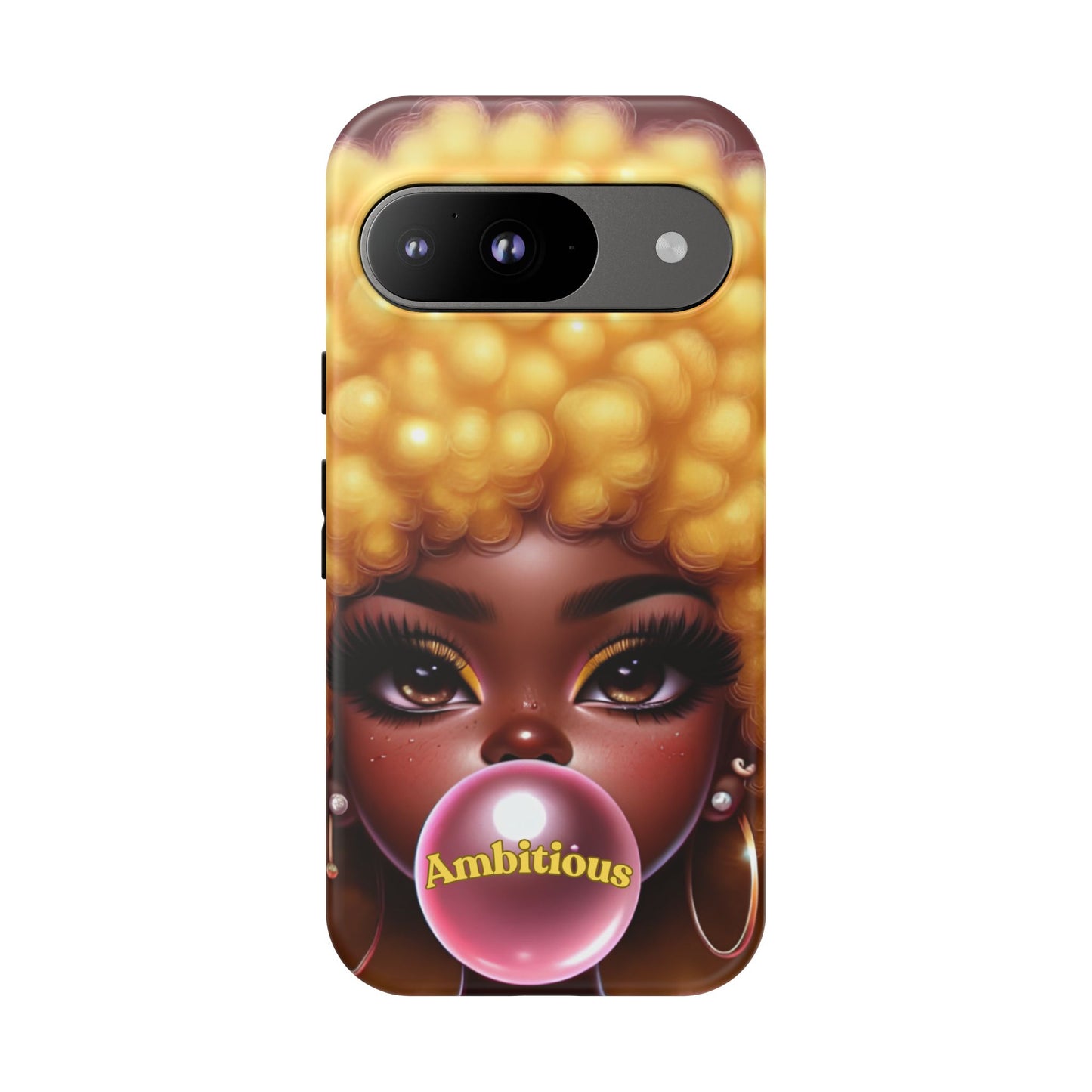 Ambitious Afro bubblegum iPhone Case - Tough Cases for Bold Expression