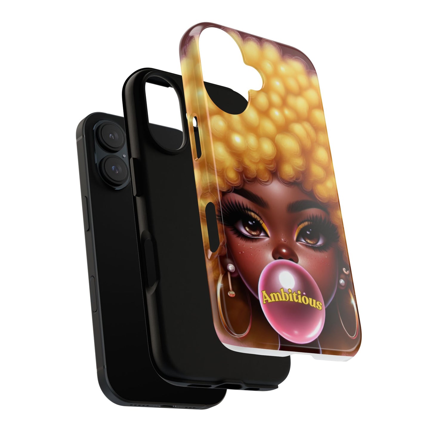 Ambitious Afro bubblegum iPhone Case - Tough Cases for Bold Expression