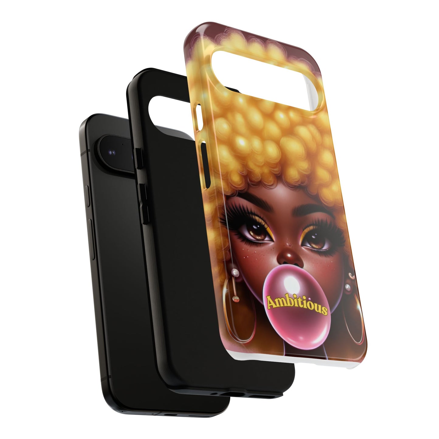 Ambitious Afro bubblegum iPhone Case - Tough Cases for Bold Expression