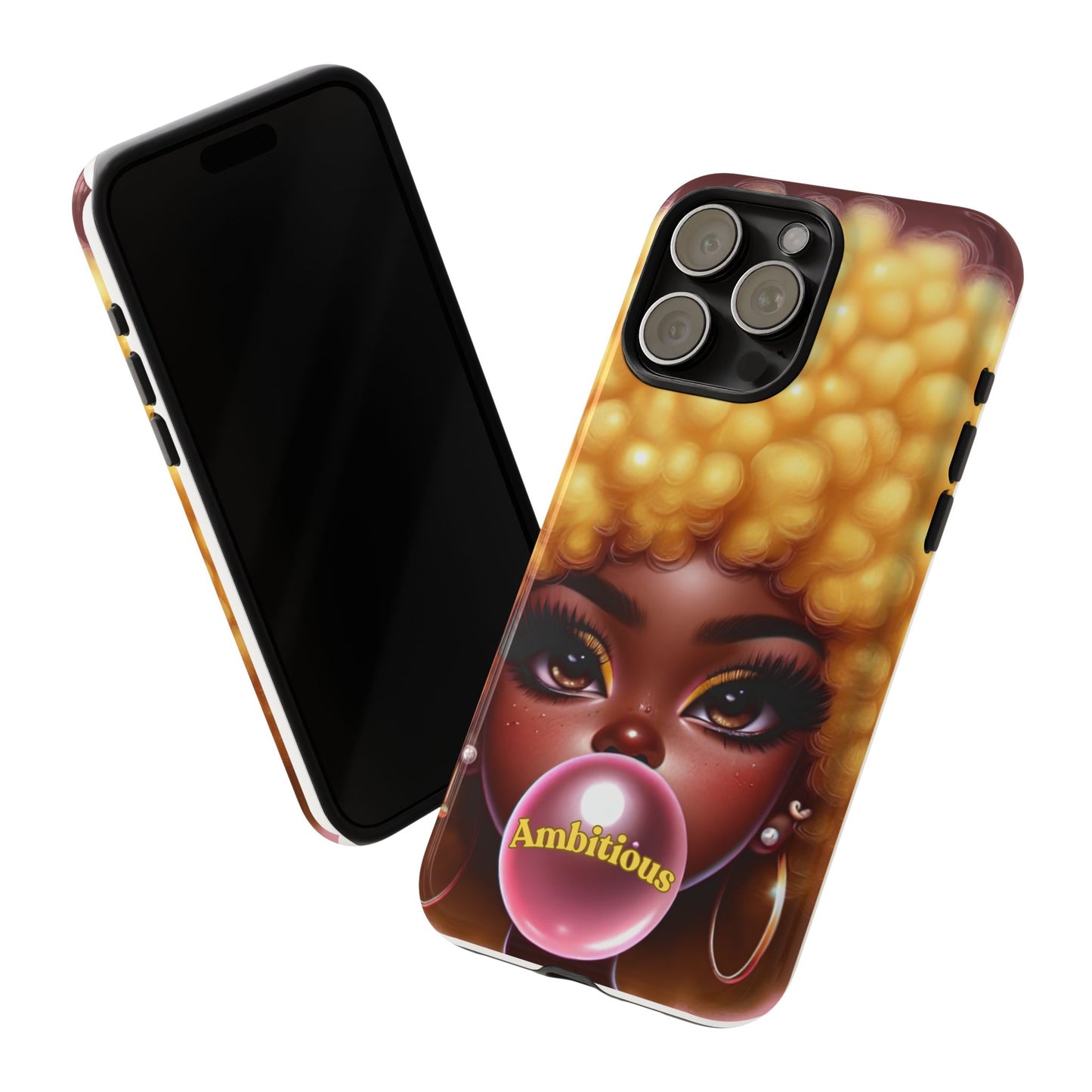Ambitious Afro bubblegum iPhone Case - Tough Cases for Bold Expression