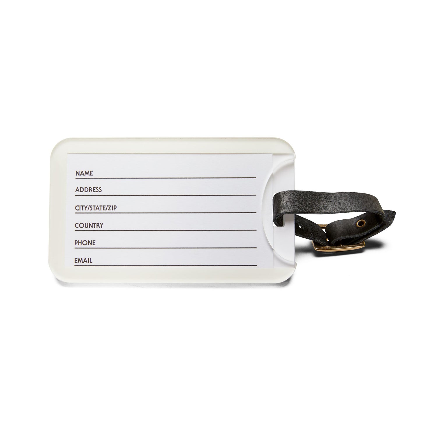 Chic Travel Luggage Tag - "She Don't Check Bags" Design for Fashionable Travelers