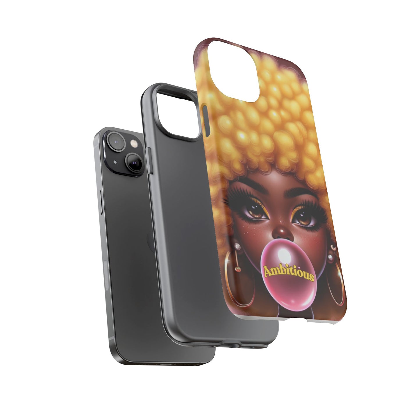 Ambitious Afro bubblegum iPhone Case - Tough Cases for Bold Expression