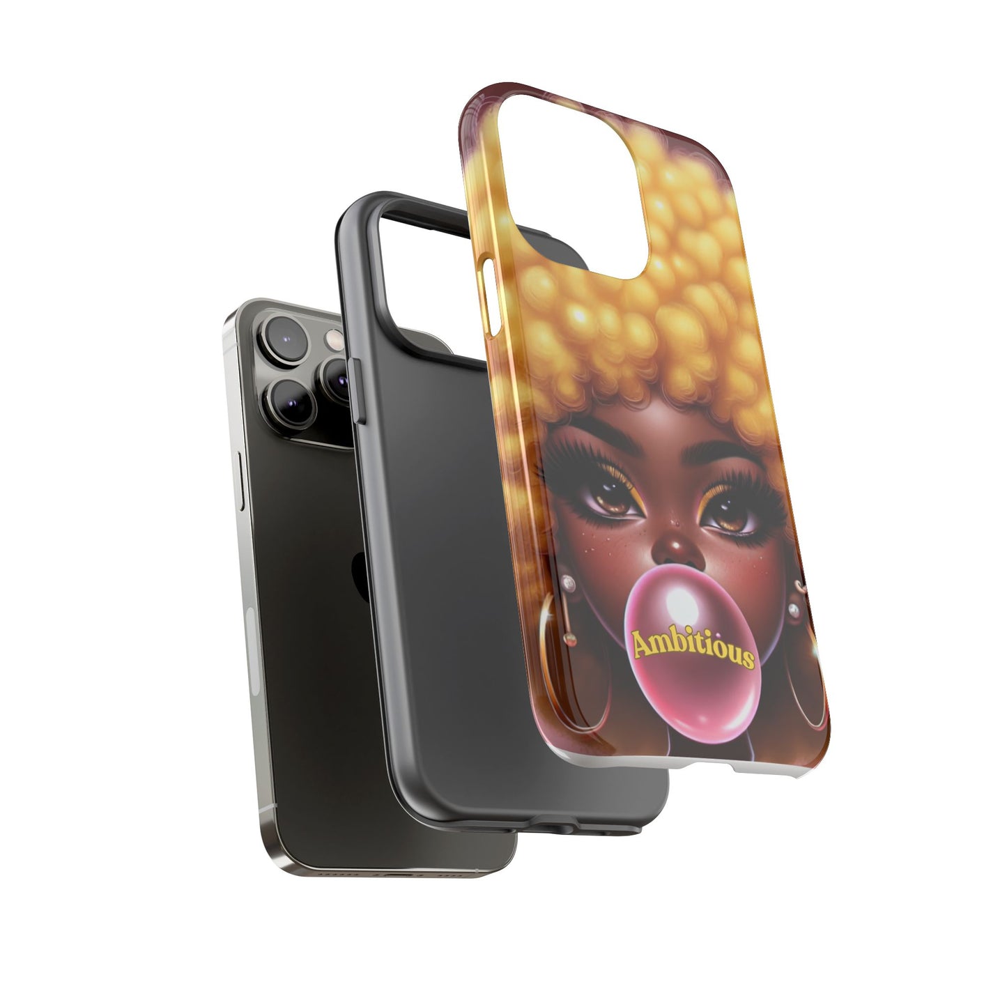 Ambitious Afro bubblegum iPhone Case - Tough Cases for Bold Expression