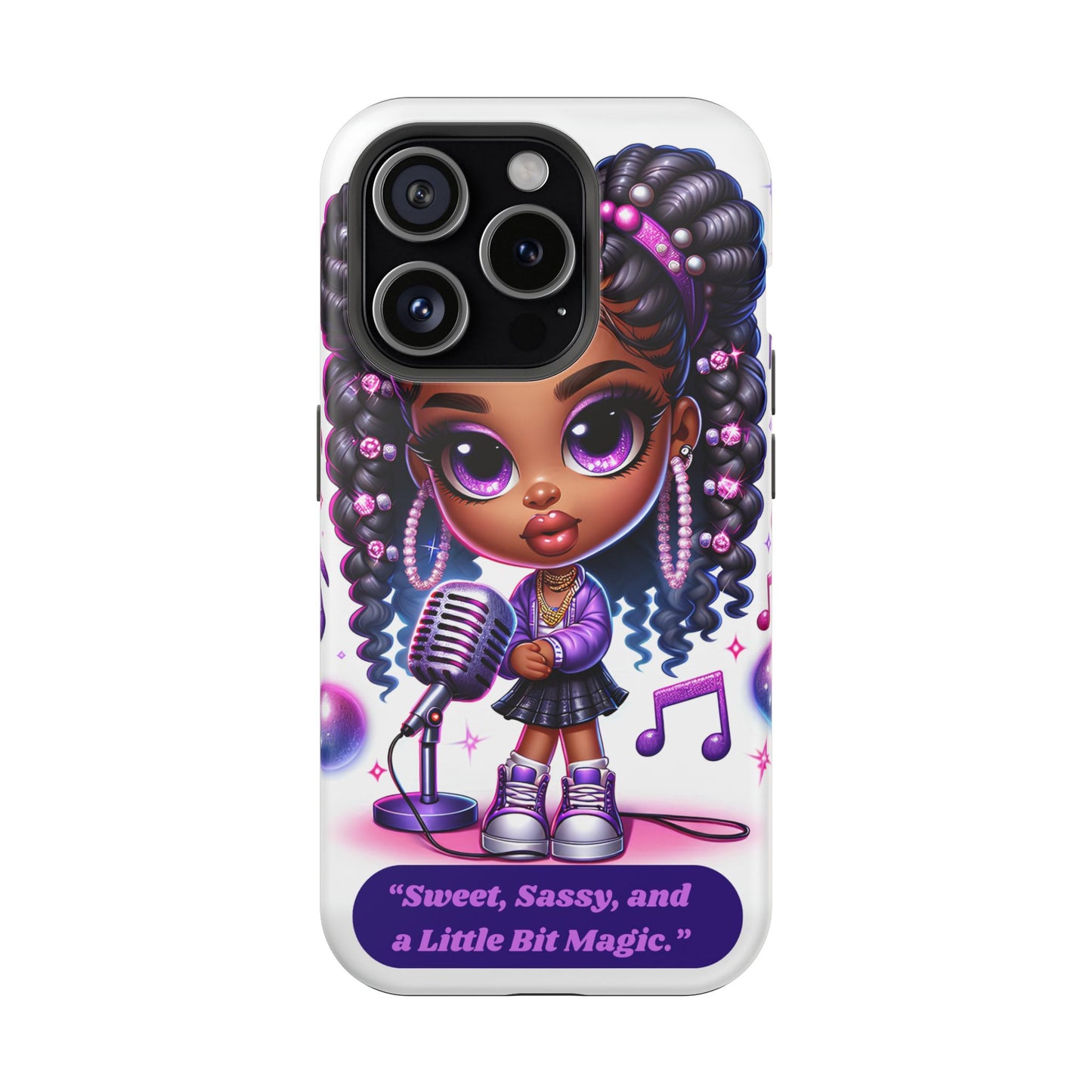 Sweet Sassy Magic Magnetic Tough Case - Cute Phone Cover for Teen Girls