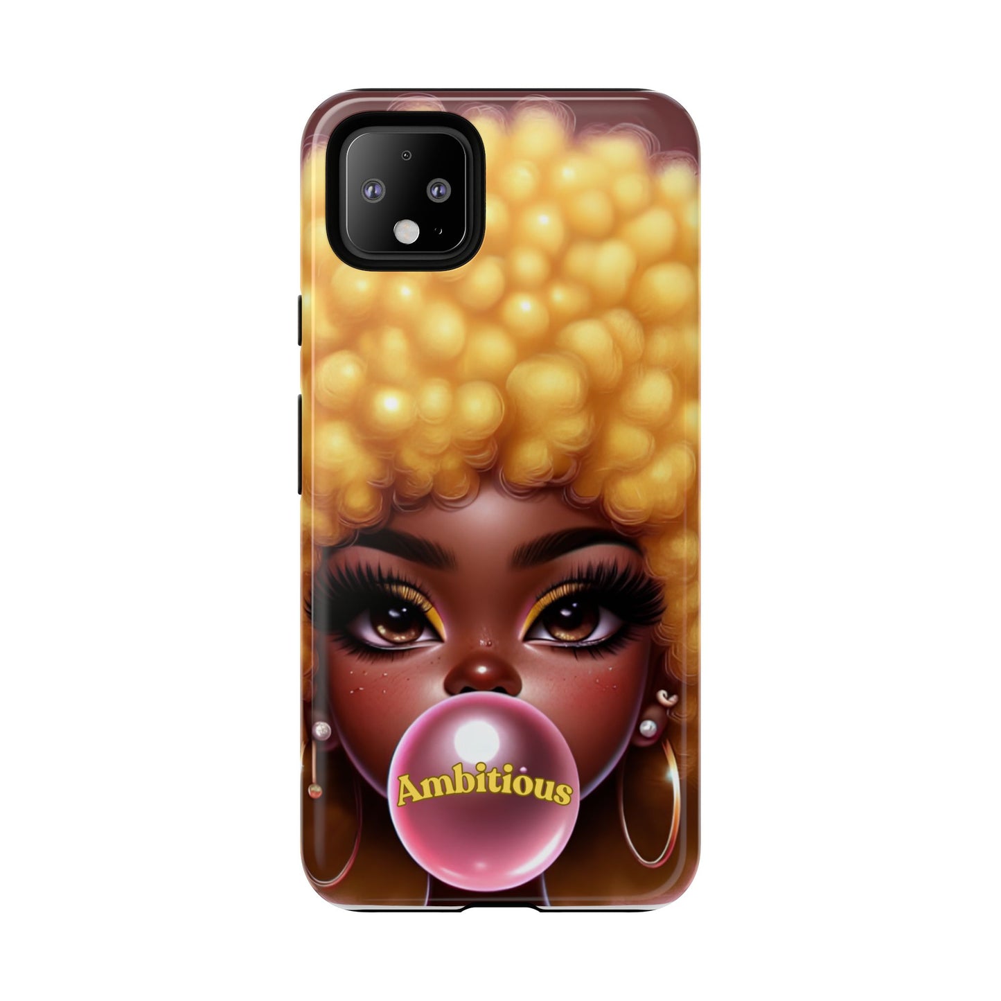 Ambitious Afro bubblegum iPhone Case - Tough Cases for Bold Expression