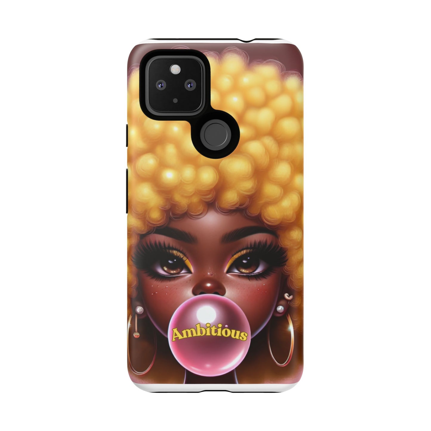 Ambitious Afro bubblegum iPhone Case - Tough Cases for Bold Expression
