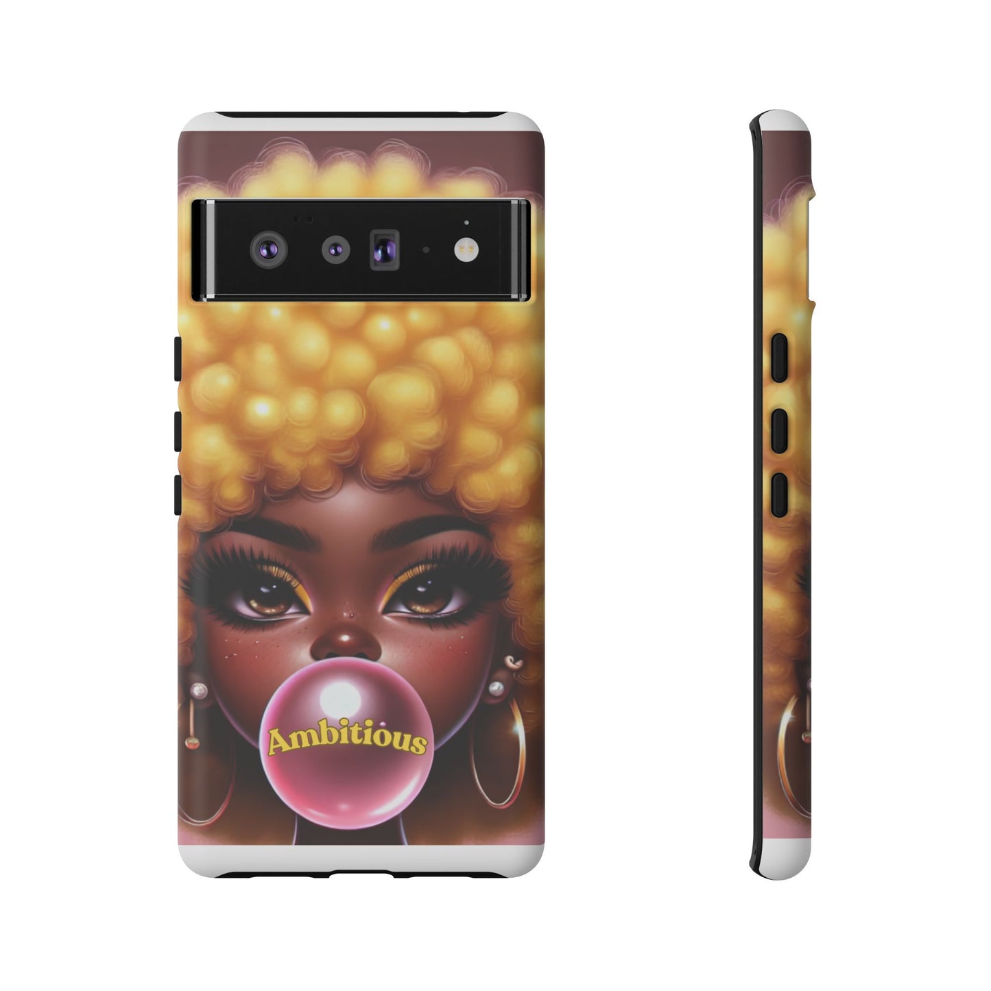 Ambitious Afro bubblegum iPhone Case - Tough Cases for Bold Expression